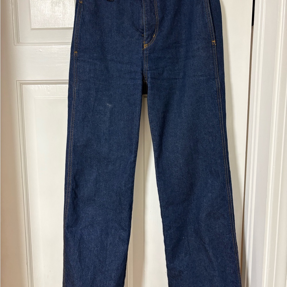 LOFT Women's Dark Blue Flare Jeans